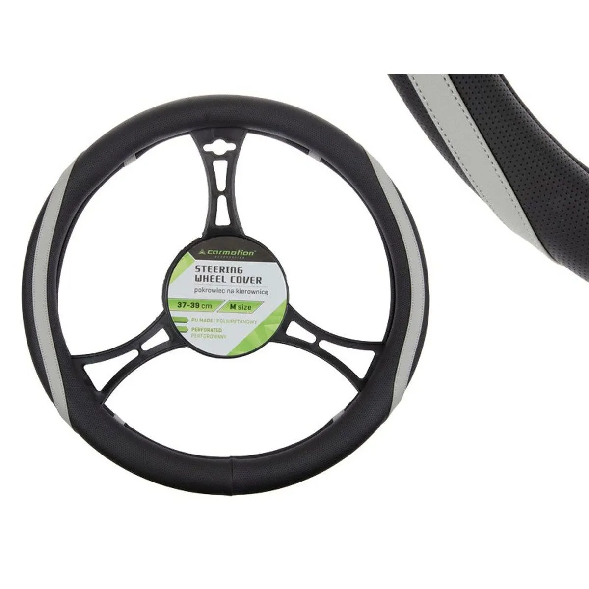 CARMOTION Obloga volana 37-39cm tekstilni sa  perforacijom i sivim elementom