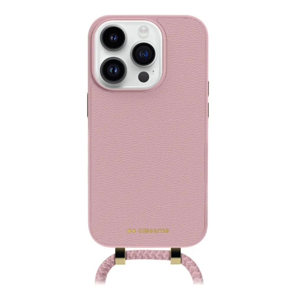 CASE&ME Futrola sa gajtanom iPhone 15 Pro pink