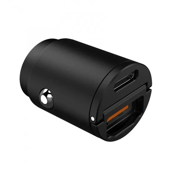 CELLY Auto punjač 30W/ USB+Type C