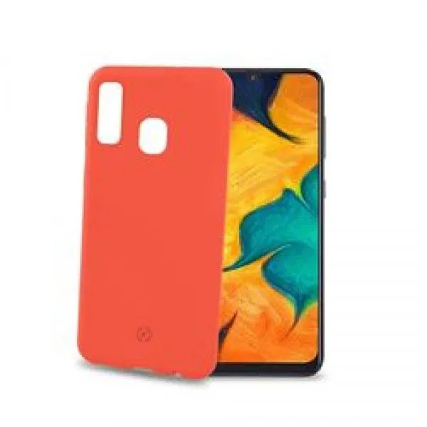 CELLY TPU Maska SHOCK za Samsung A40/ narandžasta
