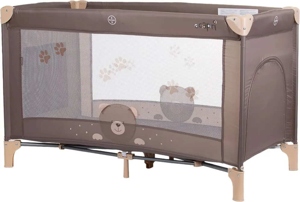 CHIPOLINO Prenosivi krevetić Capri bear 1 nivo  beige