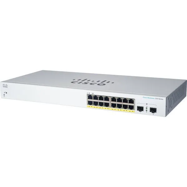 CISCO CBS220-16T-2G-16-PORT 10/100/1000 SWITCH, 2X SFP