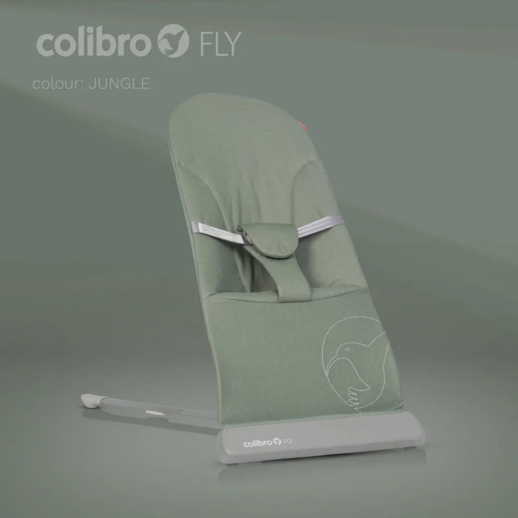 COLIBRO Ležajka za bebe Fly jungle/ zelena