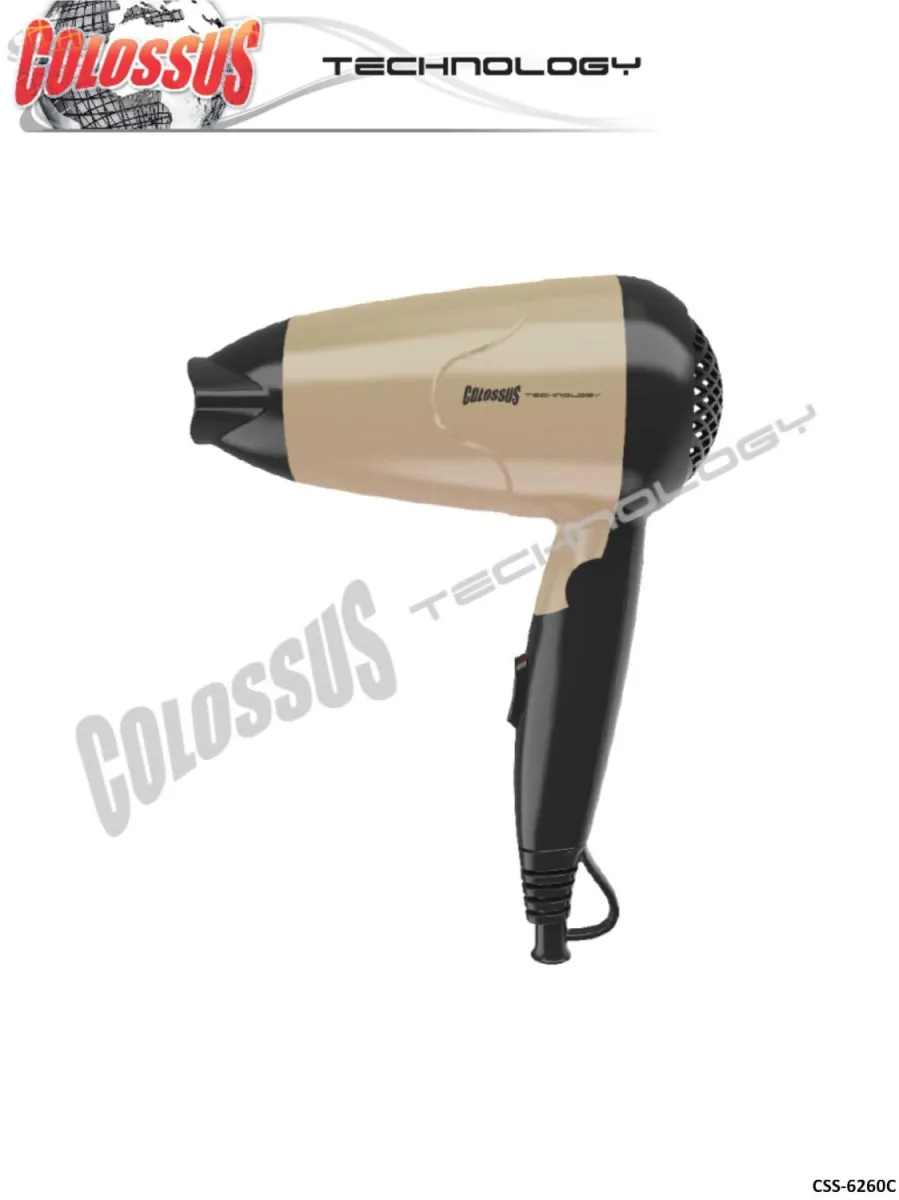 COLOSSUS Putni fen za kosu CSS-6260C