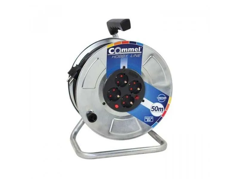 COMMEL Kabl Sa Motalicom Metalni Bubanj 280mm Monofaz 25m H05RR-F 3G2/5