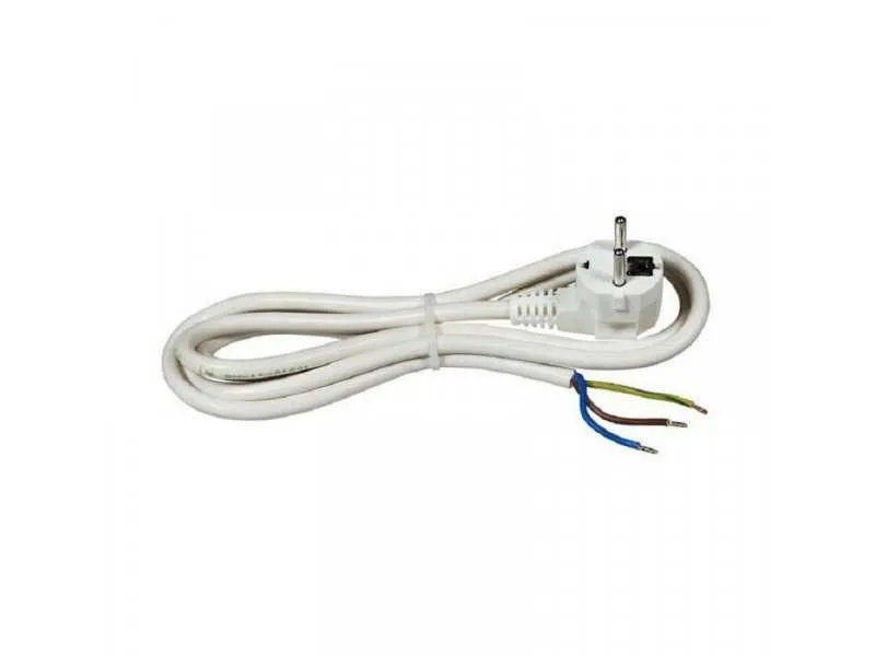 COMMEL Priključni kabl 16 A 250 V 3500 W/ beli/ 2m H05VV-F 3G2/5 C0614