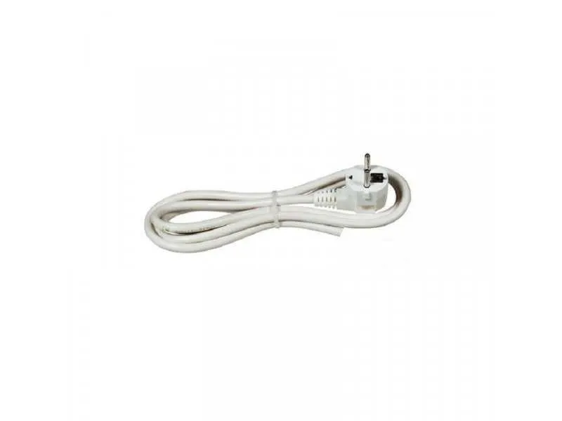 COMMEL Priključni kabl 16A 250V 3500W/ beli/ 2m/ bulk H05VV-F 3G1/5 C0514M