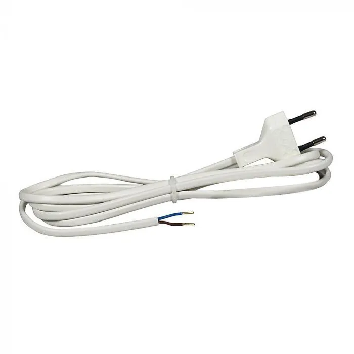 COMMEL Priključni kabl 2,5 A 250 V, beli, 3m