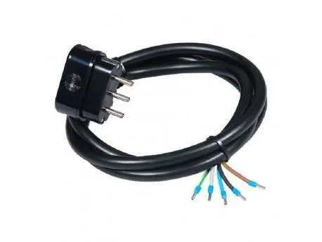 COMMEL Priključni kabl trofazni 16A 400V 10000W crni 3m H05VV-F 5G2,5 C0719