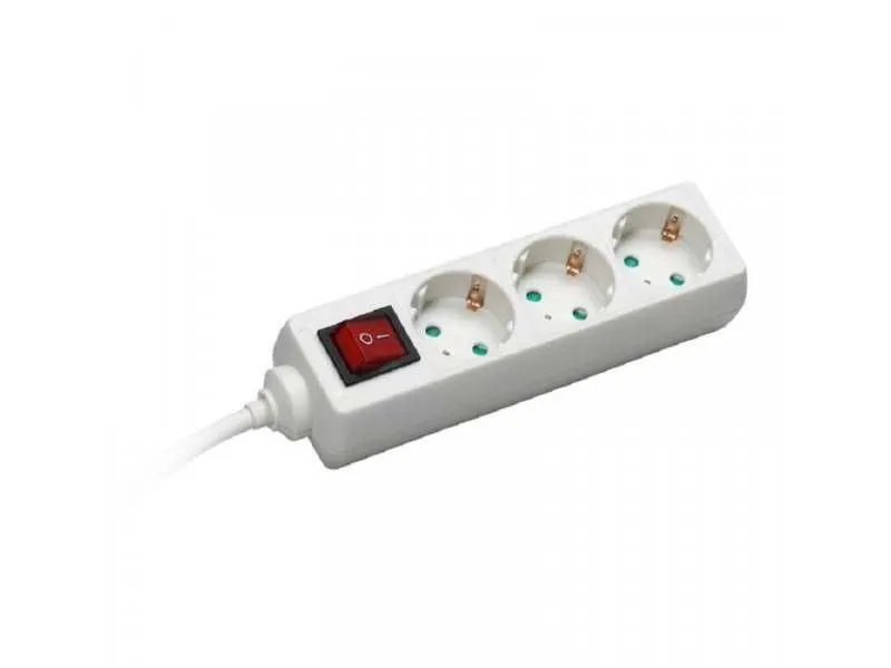 COMMEL Produžni kabl sa 3 utičnice 16A 250V 3500W sklopka, 3m, C0815, bela