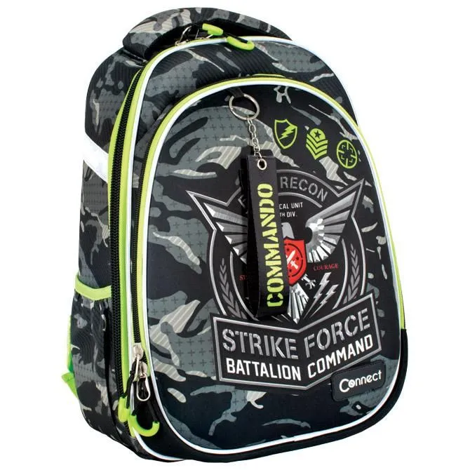 CONNECT Ranac đački anatomski lagan XT Army 25.57369
