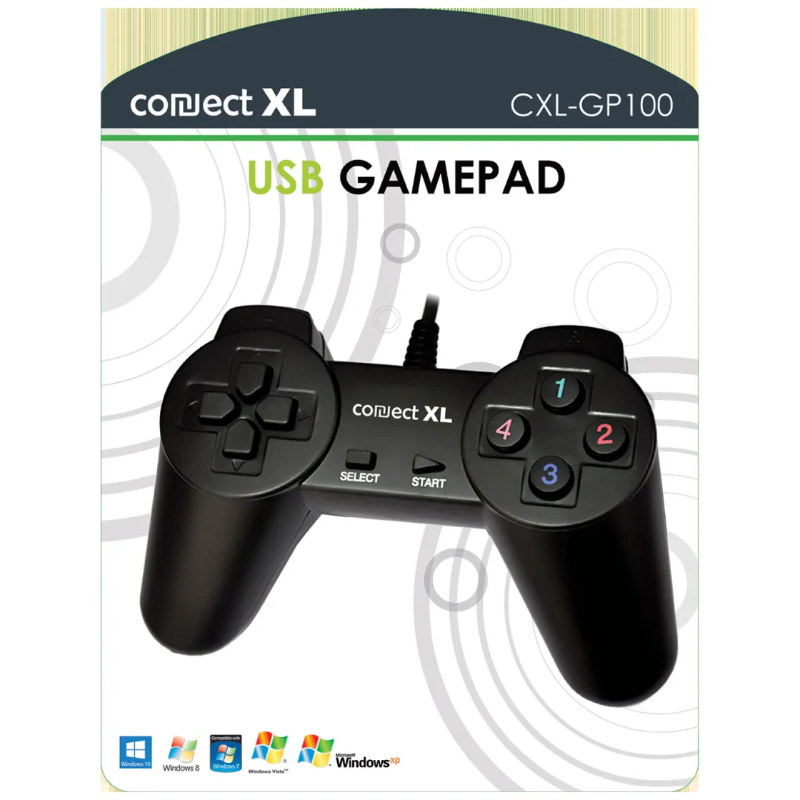 Connect XL Gamepad za PC/ 14 tipki/tastera (8-way)/ konekcija USB - CXL-GP100
