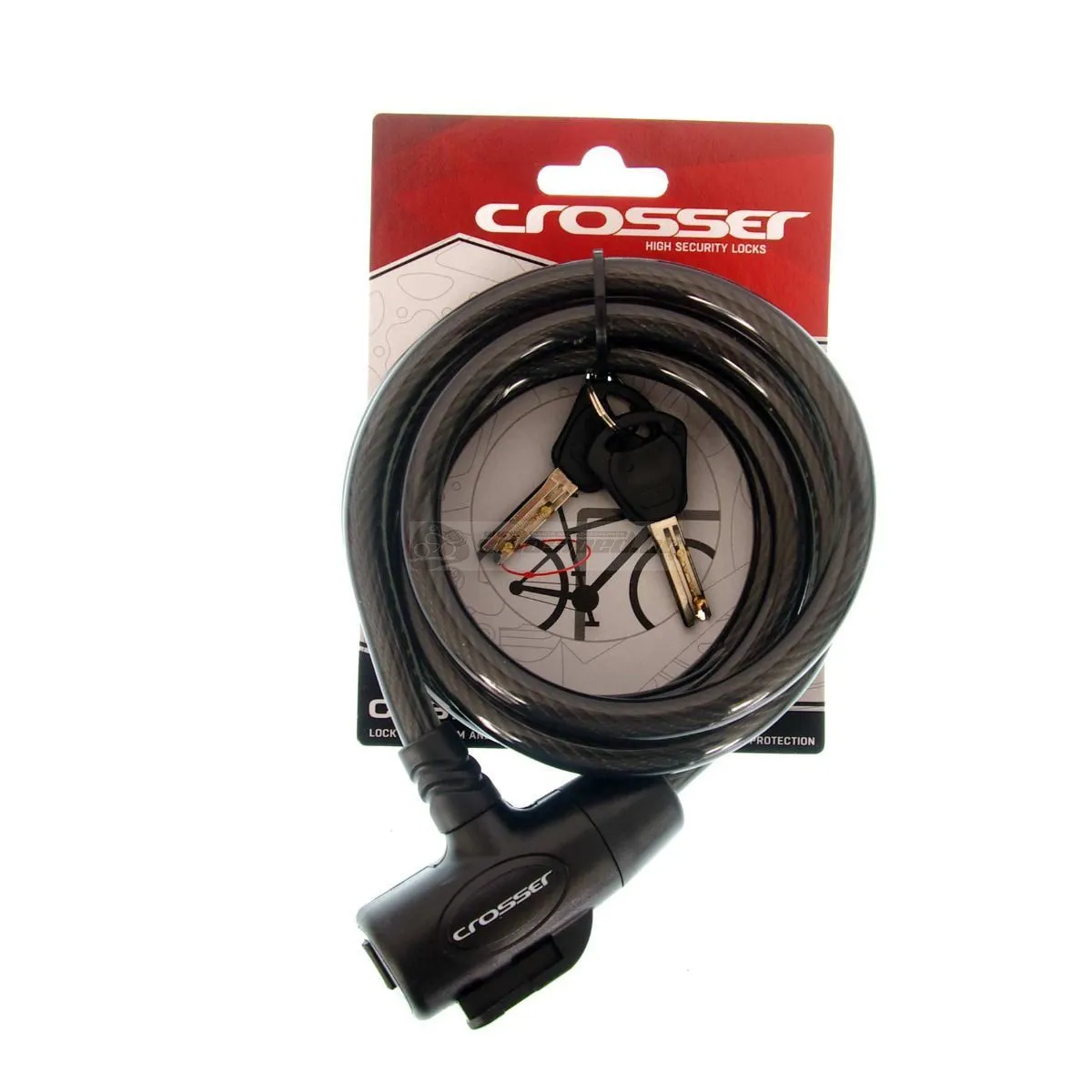 CROSSER Brava za zaključavanje CL-823 10x 1 800mm w bracket crna