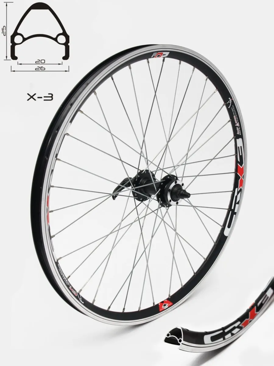 CROSSER Prednja felna X-3 26" 36H sa glavom JY D041