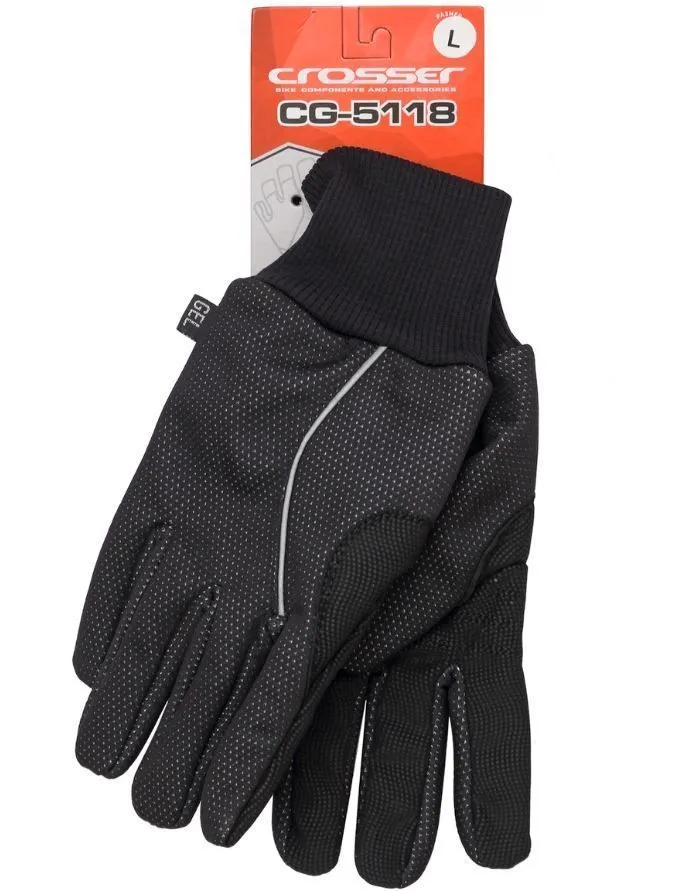 CROSSER Rukavice CG-5118 LONG FINGER black M