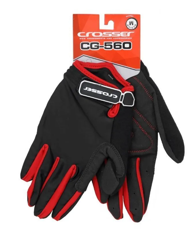 CROSSER Rukavice CG-560 LONG FINGER - L veličina - crno/crvene