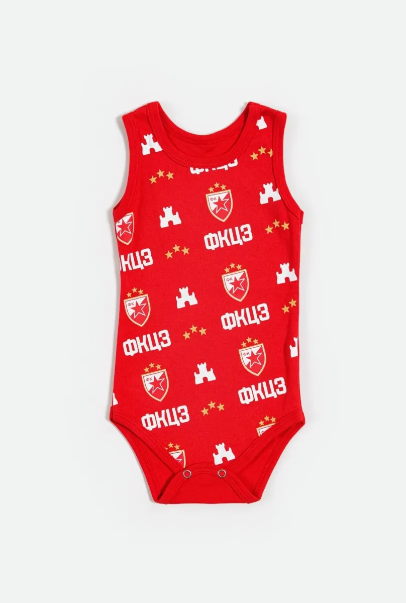 CRVENA ZVEZDA Bodi na brtele/ crvena