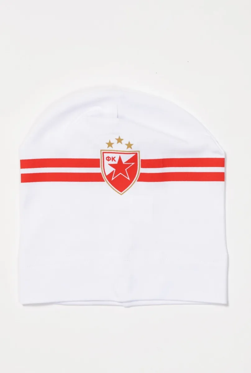 CRVENA ZVEZDA Kapica za bebe 23b/ crvena/bela