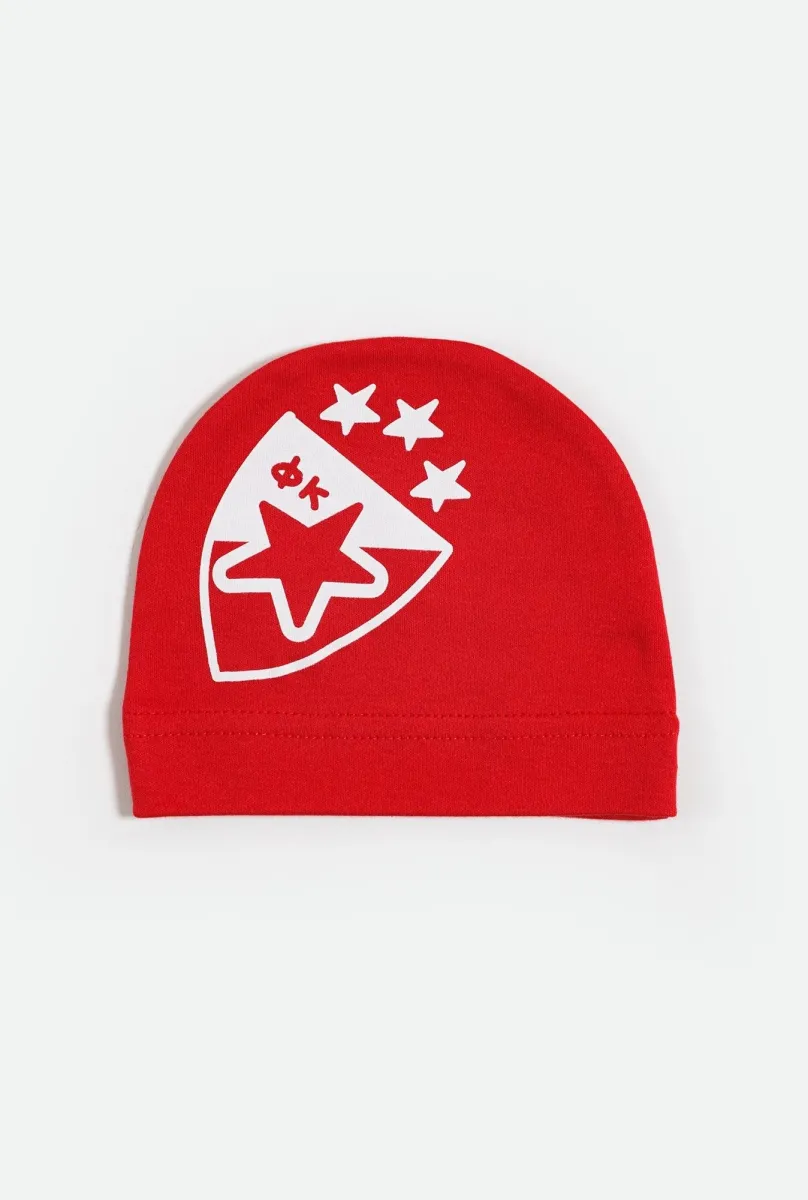 CRVENA ZVEZDA Kapica za bebe 25/ crvena