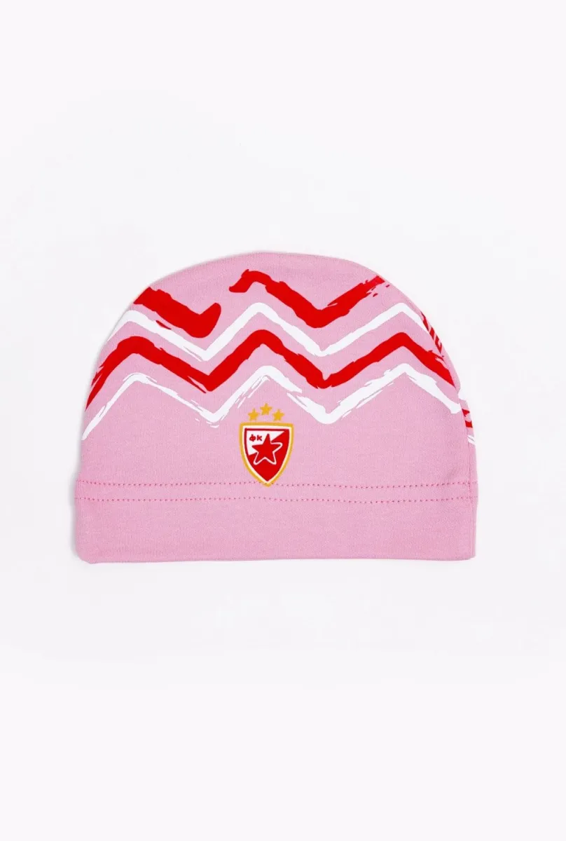 CRVENA ZVEZDA Kapica za bebe, roze