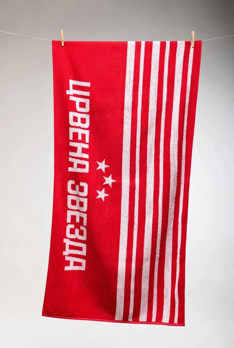 CRVENA ZVEZDA Peškir za plažu na pruge 70x140cm