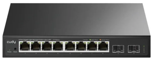 Cudy GS108ES2 V1.0 Switch 8× GbE/ 2× 1.25G SFP Extend Mode VLAN Mode