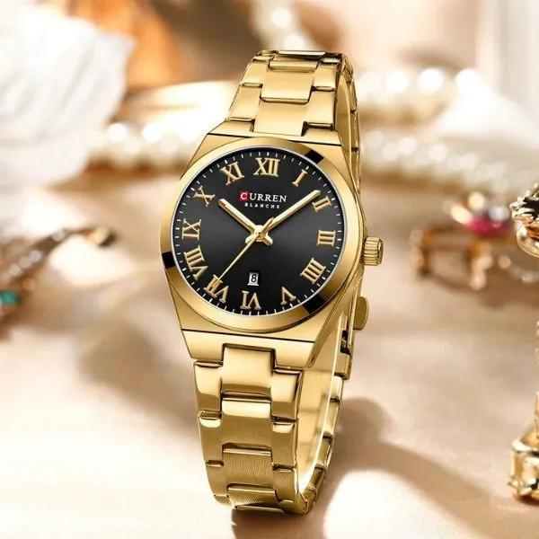 CURREN Ženski ručni sat 9095 gold black