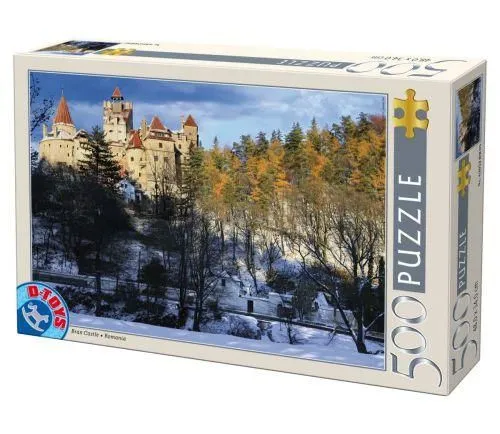 D-TOYS Puzzle Bran castle winter - 500 delova