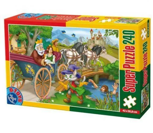 D-TOYS Puzzle Mačak u čizmama - 240 delova