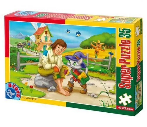D-TOYS Puzzle Mačak u čizmama - 35 delova