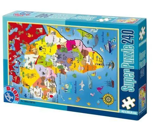 D-TOYS Super puzzle 240pcs maps 04