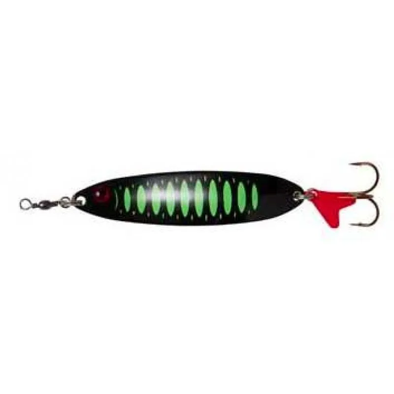 DAM VARALICA EFFZETT SLIM STANDARD SPOON HOLOGRAPHIC FLUO GREEN-BLACK UV 6,5CM 16GR