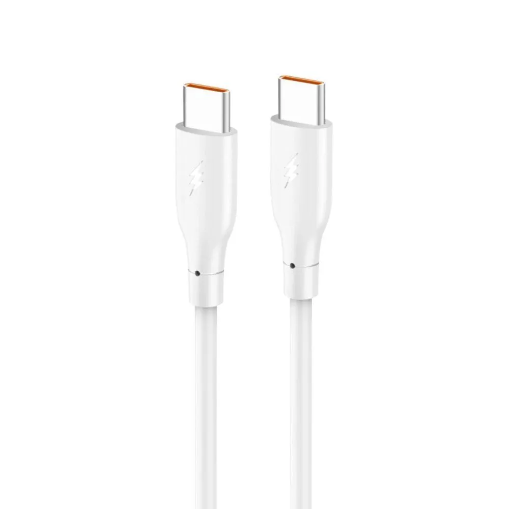 Data kabl KONFULON DC67/ 60W/ Type C na Type C beli 1m