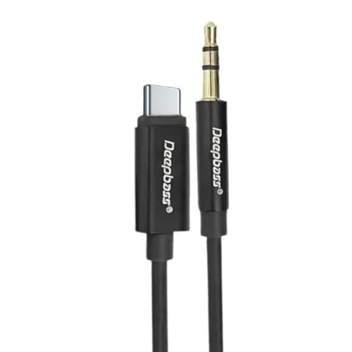 DEEP BASS Adapter AC-300 Type C na 3,5mm, crna