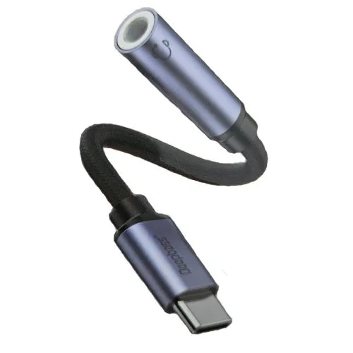 DEEP BASS Adapter AC-325 Type C na 3,5mm jack, crna