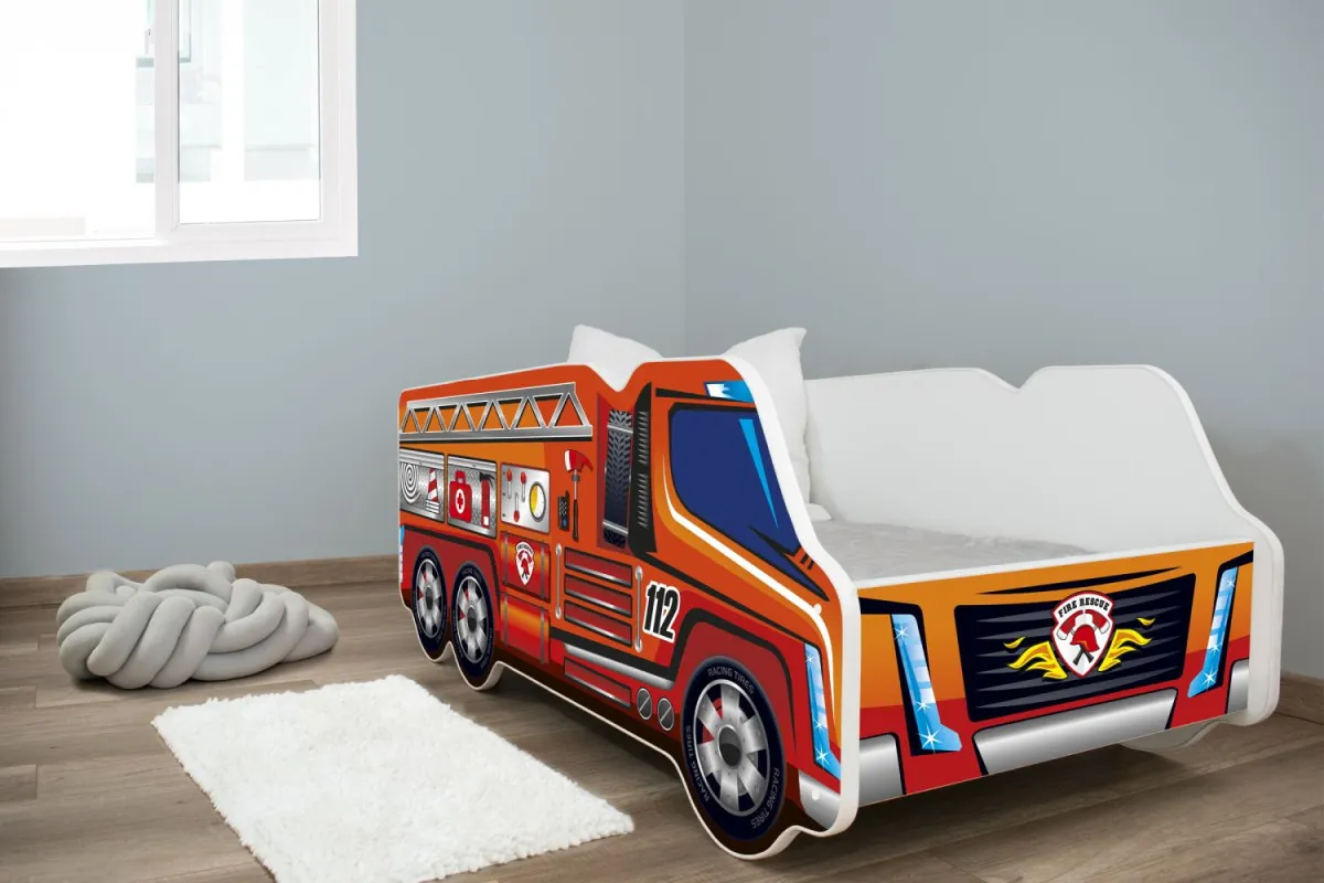 Dečiji Krevet 140X70Cm Truck Fire 7526