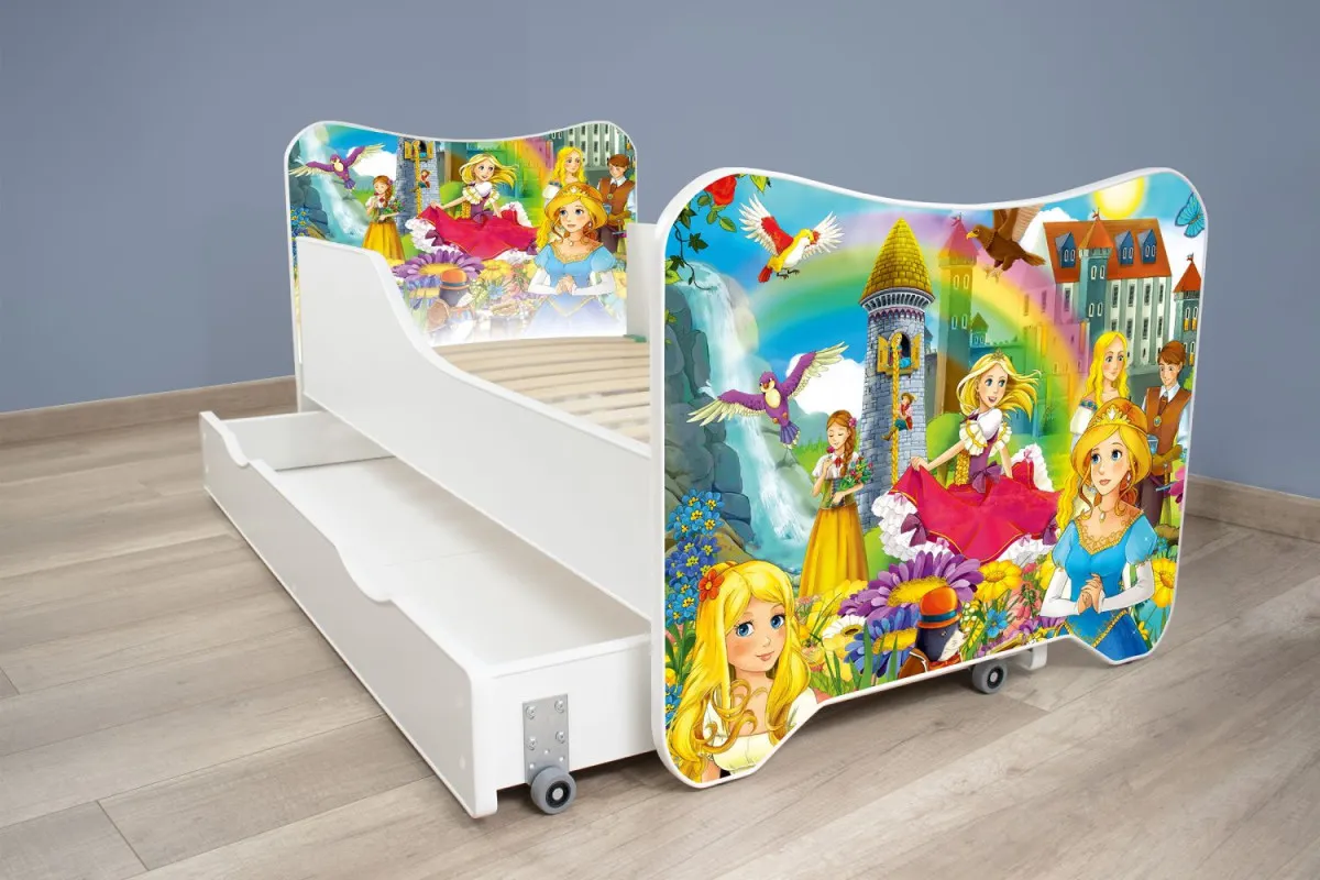 Dečiji Krevet 160X80Cm Happy Kitty + Fioka Princesses