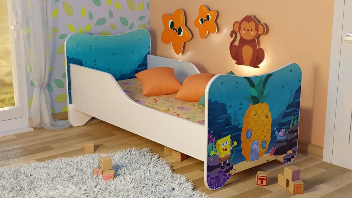 Dečiji Krevet 160X80Cm Happy Kitty Sundjer Bob