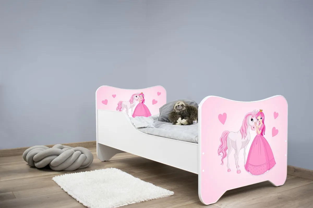 Dečiji Krevet za Devojčice 160X80Cm Happy Kitty Princess And Horse