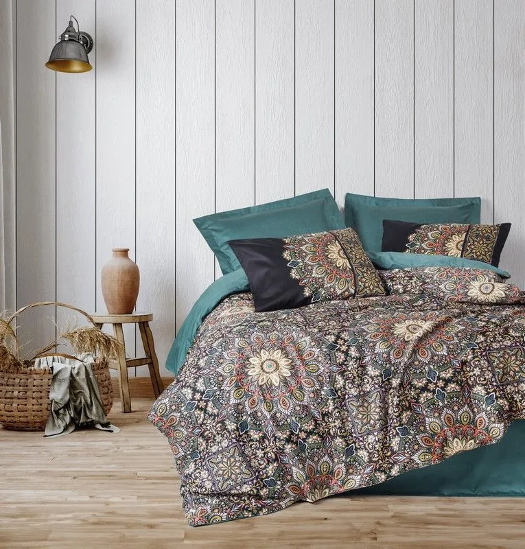 DEKOR DOM Komplet posteljina CB Saten double, Ornate