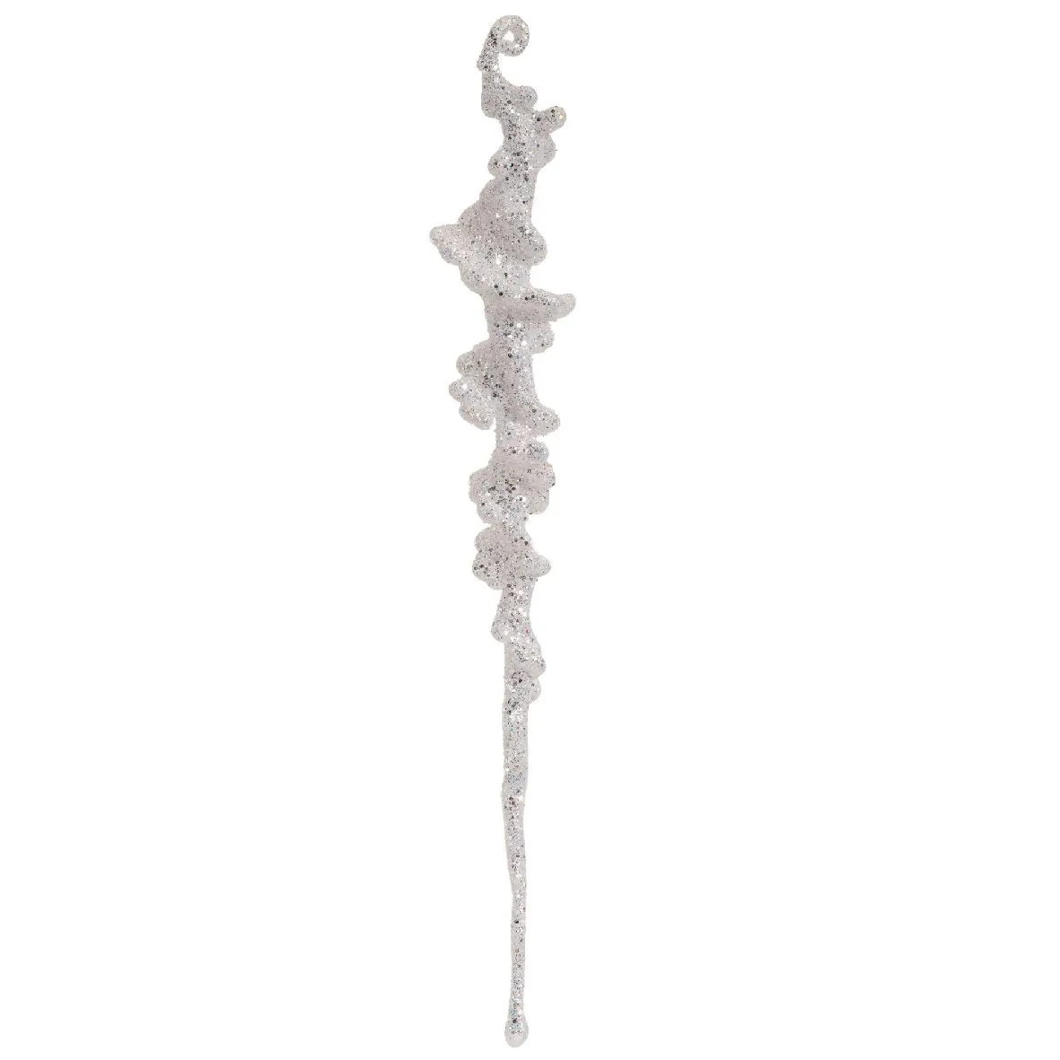 DEKOR DOM Novogodišni viseći led 25cm Hanging icicle 515266/ bela