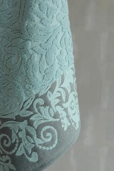 DEKOR DOM Peškir Floral 50x90cm, turquoise
