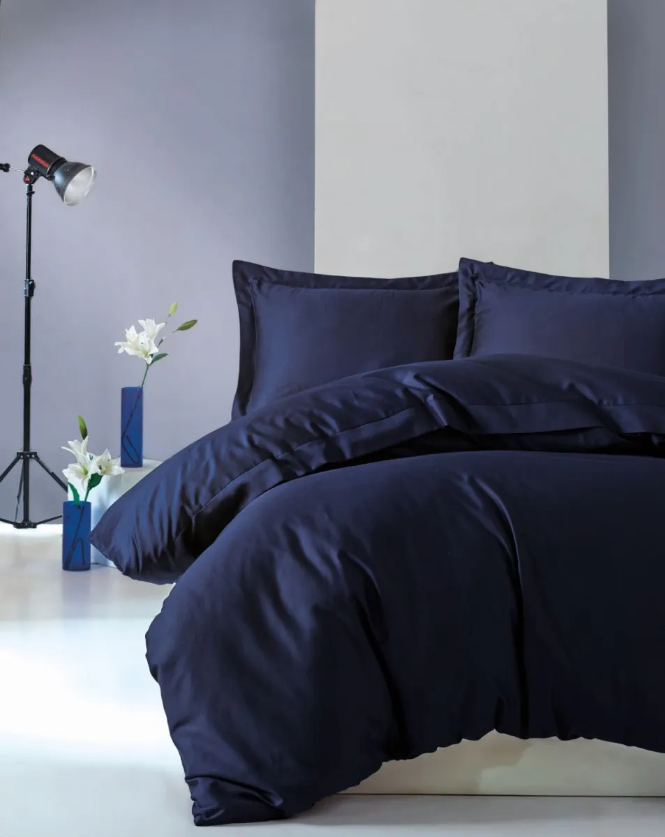 DEKOR DOM Posteljina CB Elegant saten Lacivert