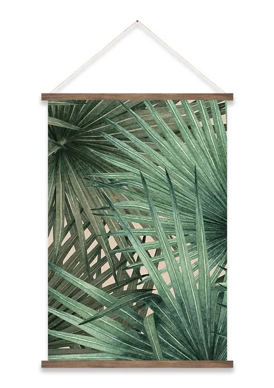 DEKOR DOM Slika Kakamono 60x90cm Green Palm