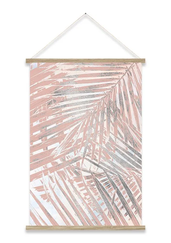 DEKOR DOM Slika Kakamono 60x90cm Pink Palm