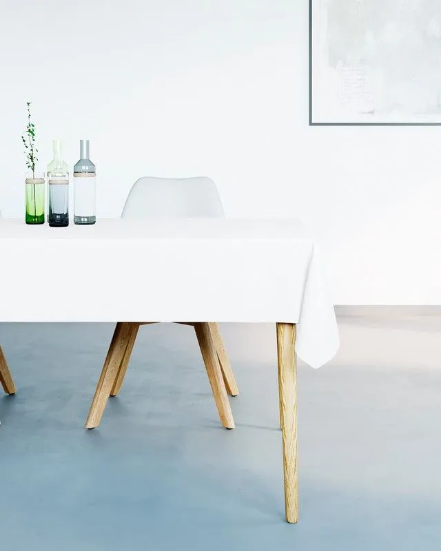 DEKOR DOM Stolnjak 140x180cm Mistral Uniline, bela