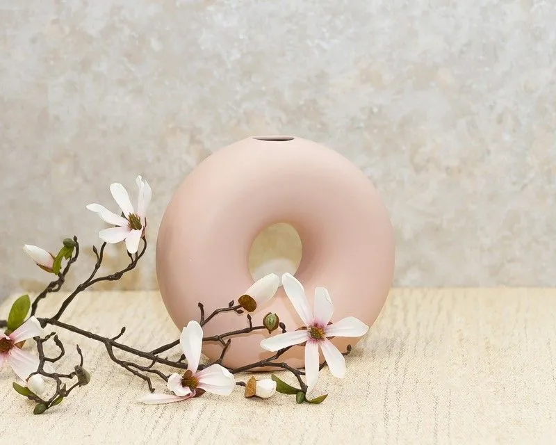 DEKOR DOM Vaza 20cm Ellissoide, pink