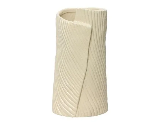 DEKOR DOM Vaza 20cm Stoneware round, bež