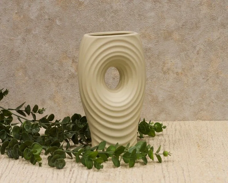 DEKOR DOM Vaza 25cm Buco, bež