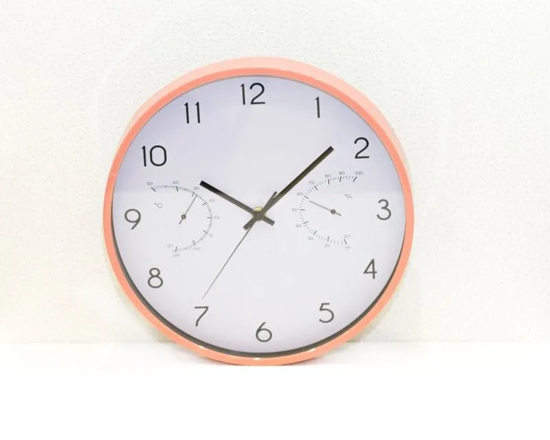 DEKOR DOM Zidni sat, pink